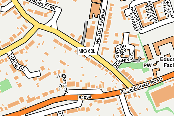 MK3 6BL map - OS OpenMap – Local (Ordnance Survey) MK3 6BL map - OS OpenMap – Local (Ordnance Survey)