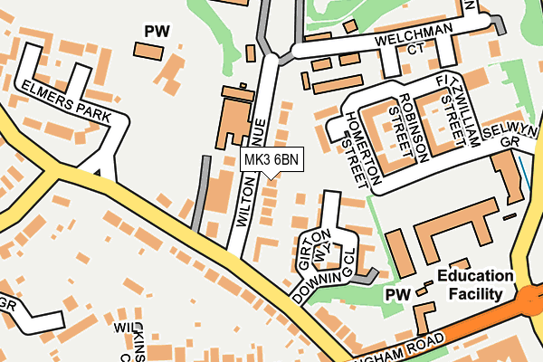 MK3 6BN map - OS OpenMap – Local (Ordnance Survey) MK3 6BN map - OS OpenMap – Local (Ordnance Survey)