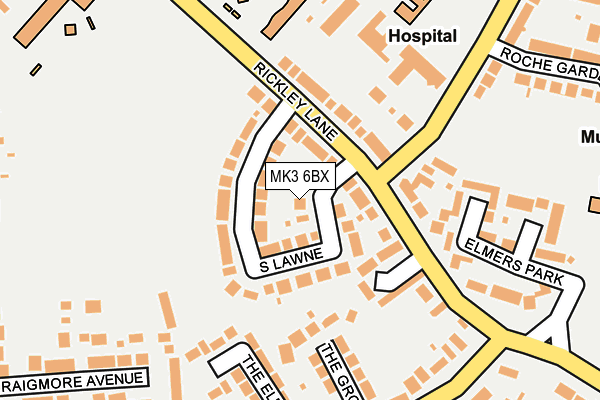 MK3 6BX map - OS OpenMap – Local (Ordnance Survey) MK3 6BX map - OS OpenMap – Local (Ordnance Survey)