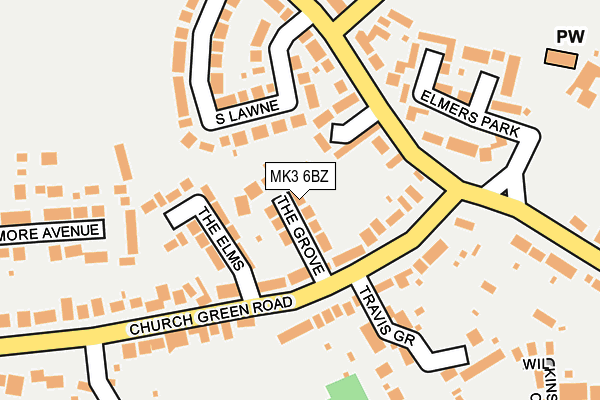 MK3 6BZ map - OS OpenMap – Local (Ordnance Survey) MK3 6BZ map - OS OpenMap – Local (Ordnance Survey)
