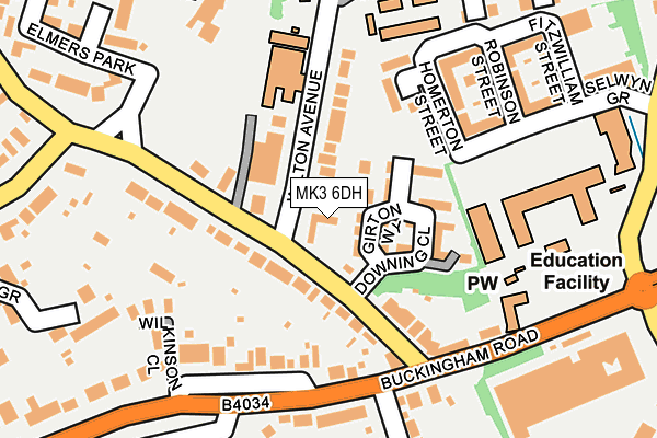 MK3 6DH map - OS OpenMap – Local (Ordnance Survey) MK3 6DH map - OS OpenMap – Local (Ordnance Survey)