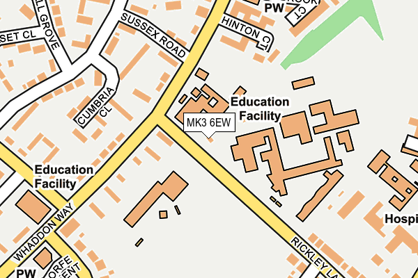 MK3 6EW map - OS OpenMap – Local (Ordnance Survey) MK3 6EW map - OS OpenMap – Local (Ordnance Survey)
