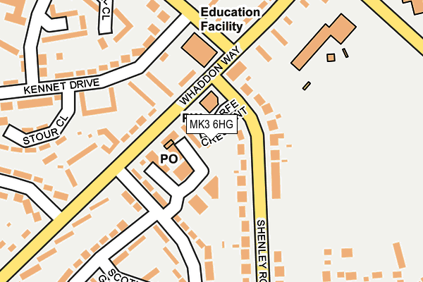 MK3 6HG map - OS OpenMap – Local (Ordnance Survey) MK3 6HG map - OS OpenMap – Local (Ordnance Survey)