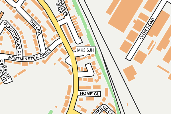 MK3 6JH map - OS OpenMap – Local (Ordnance Survey) MK3 6JH map - OS OpenMap – Local (Ordnance Survey)