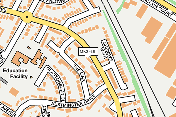 MK3 6JL map - OS OpenMap – Local (Ordnance Survey) MK3 6JL map - OS OpenMap – Local (Ordnance Survey)