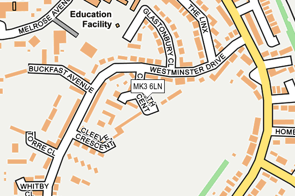 MK3 6LN map - OS OpenMap – Local (Ordnance Survey) MK3 6LN map - OS OpenMap – Local (Ordnance Survey)