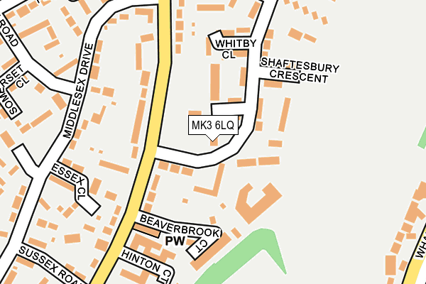 MK3 6LQ map - OS OpenMap – Local (Ordnance Survey) MK3 6LQ map - OS OpenMap – Local (Ordnance Survey)