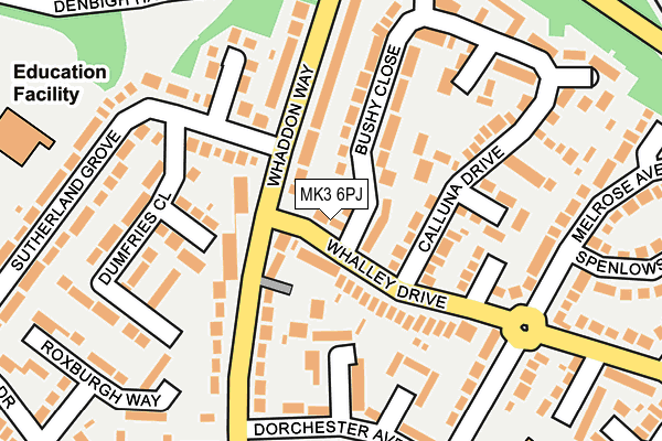 MK3 6PJ map - OS OpenMap – Local (Ordnance Survey) MK3 6PJ map - OS OpenMap – Local (Ordnance Survey)
