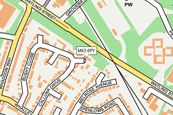 MK3 6PY map - OS OpenMap – Local (Ordnance Survey) MK3 6PY map - OS OpenMap – Local (Ordnance Survey)