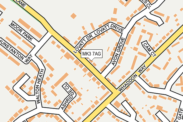 MK3 7AG map - OS OpenMap – Local (Ordnance Survey) MK3 7AG map - OS OpenMap – Local (Ordnance Survey)