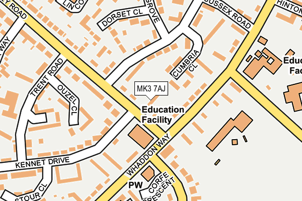 MK3 7AJ map - OS OpenMap – Local (Ordnance Survey) MK3 7AJ map - OS OpenMap – Local (Ordnance Survey)