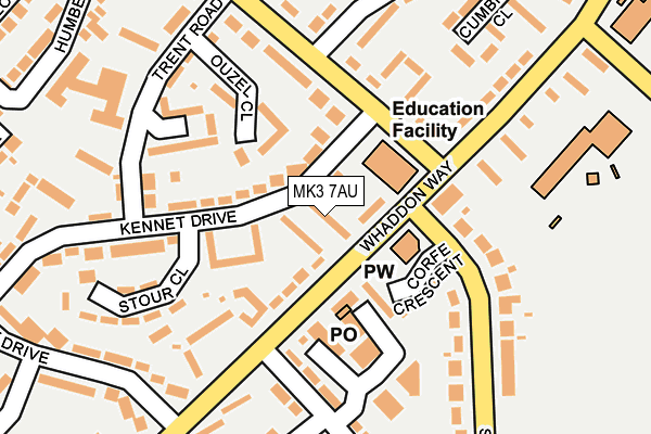 MK3 7AU map - OS OpenMap – Local (Ordnance Survey) MK3 7AU map - OS OpenMap – Local (Ordnance Survey)