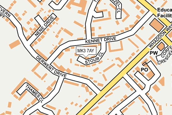 MK3 7AY map - OS OpenMap – Local (Ordnance Survey) MK3 7AY map - OS OpenMap – Local (Ordnance Survey)