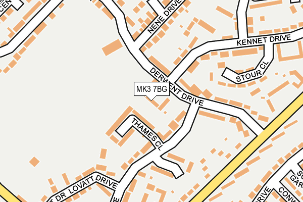 MK3 7BG map - OS OpenMap – Local (Ordnance Survey) MK3 7BG map - OS OpenMap – Local (Ordnance Survey)