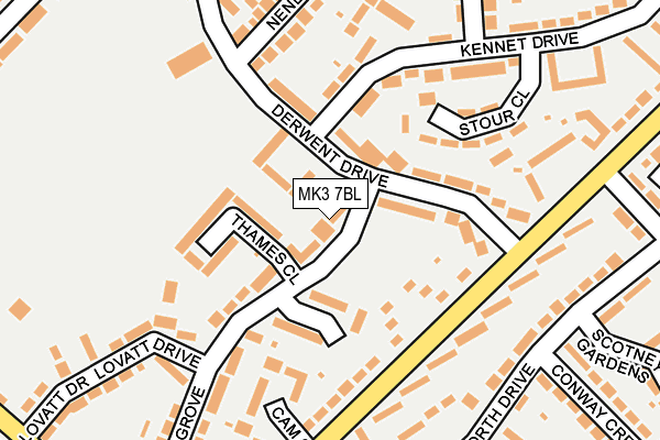 MK3 7BL map - OS OpenMap – Local (Ordnance Survey) MK3 7BL map - OS OpenMap – Local (Ordnance Survey)