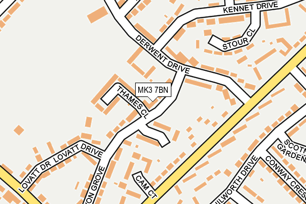 MK3 7BN map - OS OpenMap – Local (Ordnance Survey) MK3 7BN map - OS OpenMap – Local (Ordnance Survey)