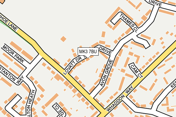 MK3 7BU map - OS OpenMap – Local (Ordnance Survey) MK3 7BU map - OS OpenMap – Local (Ordnance Survey)