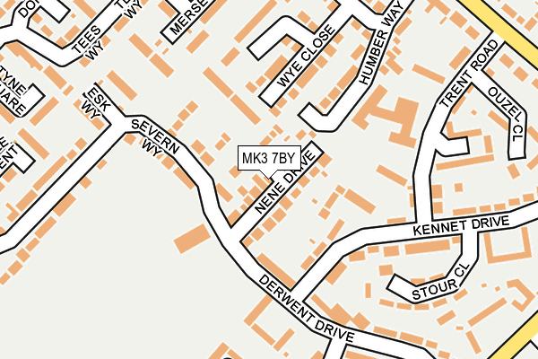 MK3 7BY map - OS OpenMap – Local (Ordnance Survey) MK3 7BY map - OS OpenMap – Local (Ordnance Survey)