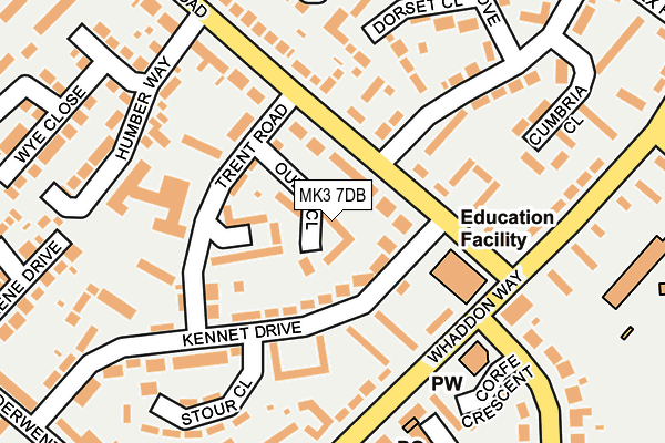 MK3 7DB map - OS OpenMap – Local (Ordnance Survey) MK3 7DB map - OS OpenMap – Local (Ordnance Survey)