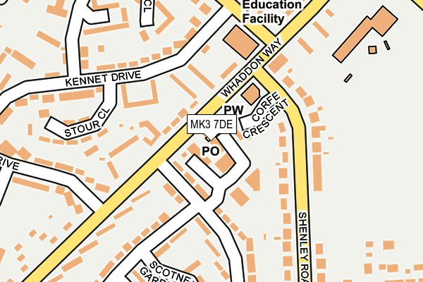 MK3 7DE map - OS OpenMap – Local (Ordnance Survey) MK3 7DE map - OS OpenMap – Local (Ordnance Survey)