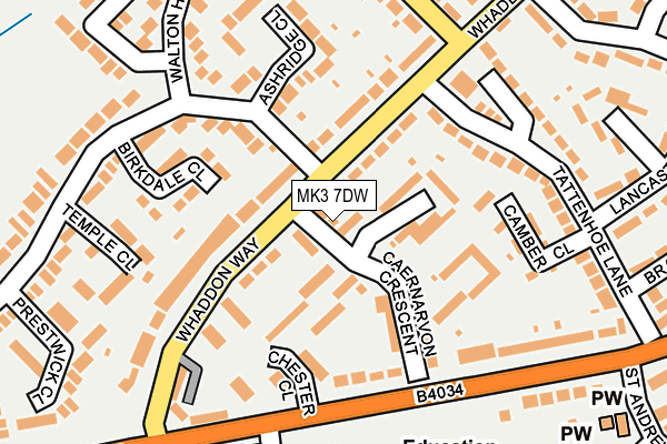 MK3 7DW map - OS OpenMap – Local (Ordnance Survey) MK3 7DW map - OS OpenMap – Local (Ordnance Survey)