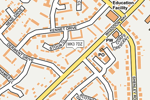 MK3 7DZ map - OS OpenMap – Local (Ordnance Survey) MK3 7DZ map - OS OpenMap – Local (Ordnance Survey)