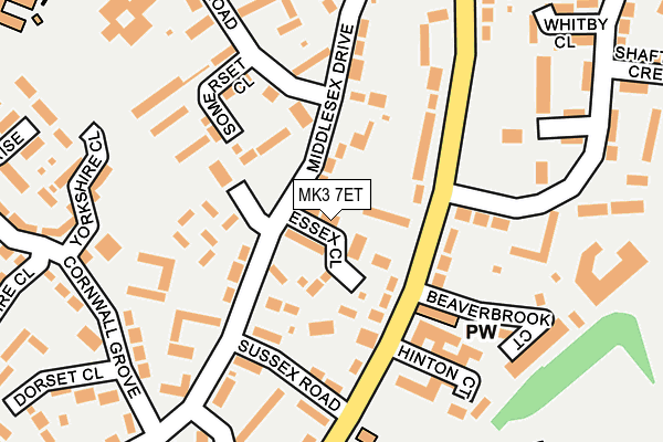 MK3 7ET map - OS OpenMap – Local (Ordnance Survey) MK3 7ET map - OS OpenMap – Local (Ordnance Survey)