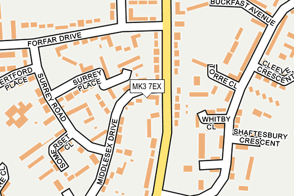 MK3 7EX map - OS OpenMap – Local (Ordnance Survey) MK3 7EX map - OS OpenMap – Local (Ordnance Survey)