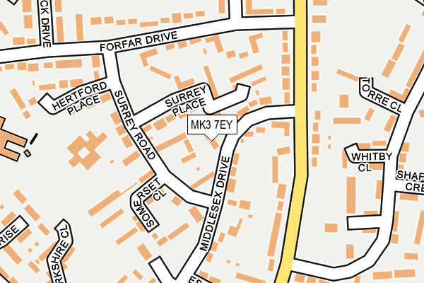 MK3 7EY map - OS OpenMap – Local (Ordnance Survey) MK3 7EY map - OS OpenMap – Local (Ordnance Survey)