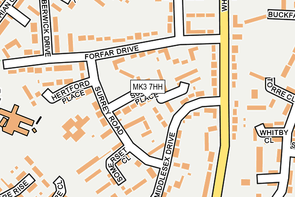 MK3 7HH map - OS OpenMap – Local (Ordnance Survey) MK3 7HH map - OS OpenMap – Local (Ordnance Survey)