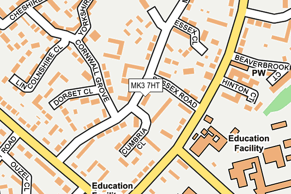 MK3 7HT map - OS OpenMap – Local (Ordnance Survey) MK3 7HT map - OS OpenMap – Local (Ordnance Survey)
