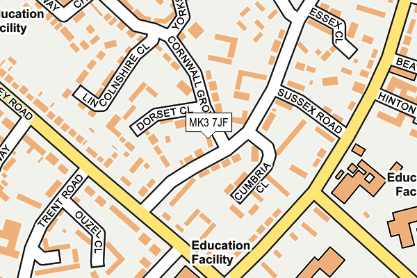 MK3 7JF map - OS OpenMap – Local (Ordnance Survey) MK3 7JF map - OS OpenMap – Local (Ordnance Survey)