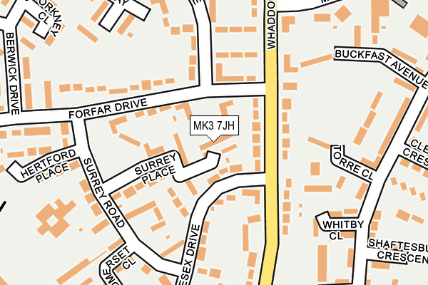 MK3 7JH map - OS OpenMap – Local (Ordnance Survey) MK3 7JH map - OS OpenMap – Local (Ordnance Survey)