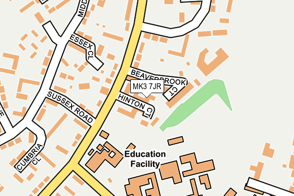 MK3 7JR map - OS OpenMap – Local (Ordnance Survey) MK3 7JR map - OS OpenMap – Local (Ordnance Survey)