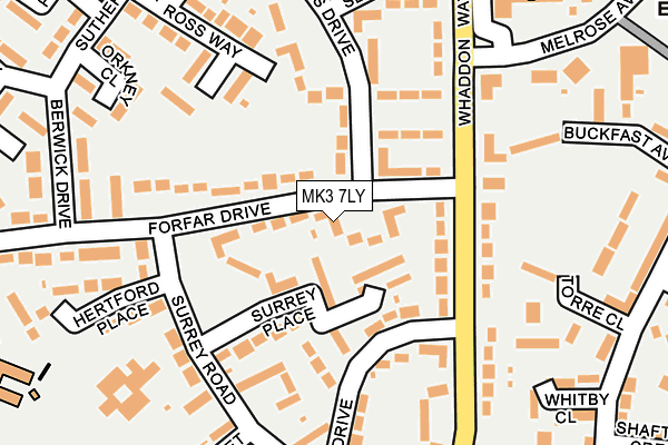 MK3 7LY map - OS OpenMap – Local (Ordnance Survey) MK3 7LY map - OS OpenMap – Local (Ordnance Survey)