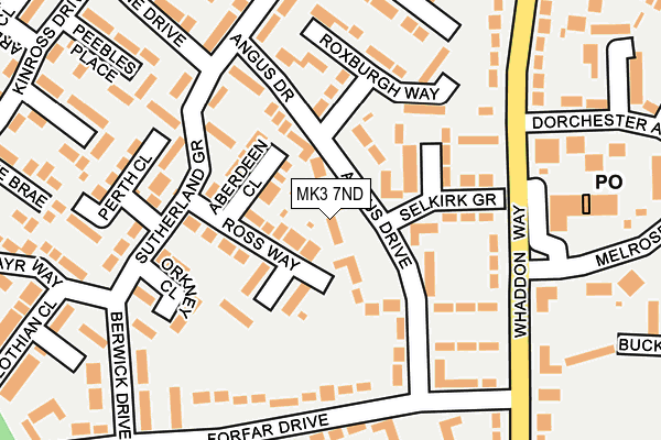 MK3 7ND map - OS OpenMap – Local (Ordnance Survey) MK3 7ND map - OS OpenMap – Local (Ordnance Survey)
