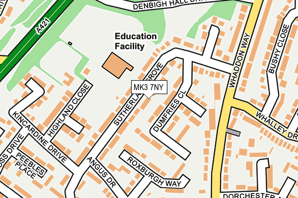 MK3 7NY map - OS OpenMap – Local (Ordnance Survey) MK3 7NY map - OS OpenMap – Local (Ordnance Survey)