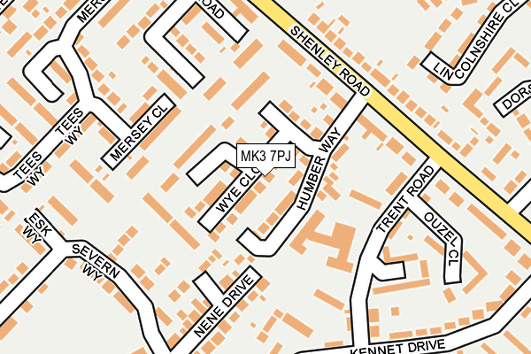MK3 7PJ map - OS OpenMap – Local (Ordnance Survey) MK3 7PJ map - OS OpenMap – Local (Ordnance Survey)