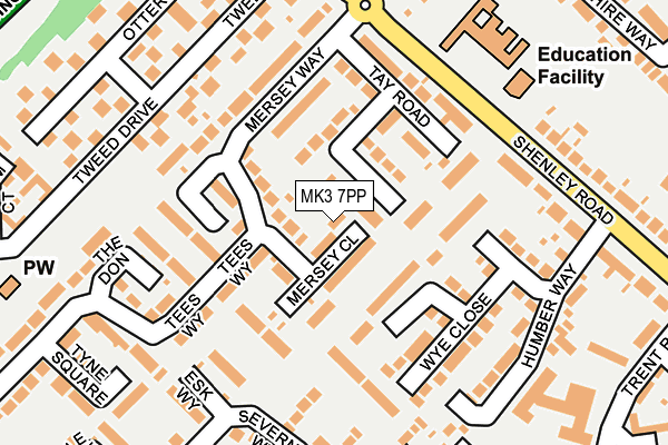 MK3 7PP map - OS OpenMap – Local (Ordnance Survey) MK3 7PP map - OS OpenMap – Local (Ordnance Survey)