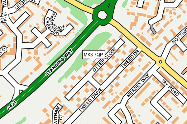 MK3 7QP map - OS OpenMap – Local (Ordnance Survey) MK3 7QP map - OS OpenMap – Local (Ordnance Survey)