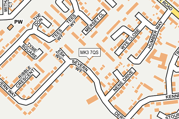 MK3 7QS map - OS OpenMap – Local (Ordnance Survey) MK3 7QS map - OS OpenMap – Local (Ordnance Survey)