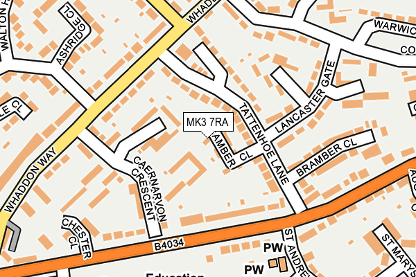 MK3 7RA map - OS OpenMap – Local (Ordnance Survey) MK3 7RA map - OS OpenMap – Local (Ordnance Survey)