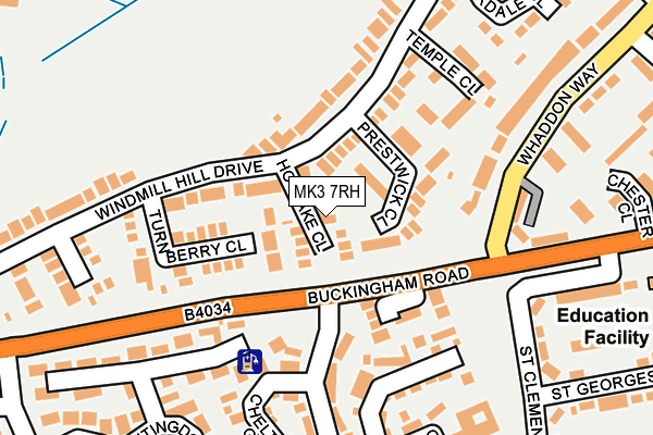 MK3 7RH map - OS OpenMap – Local (Ordnance Survey) MK3 7RH map - OS OpenMap – Local (Ordnance Survey)