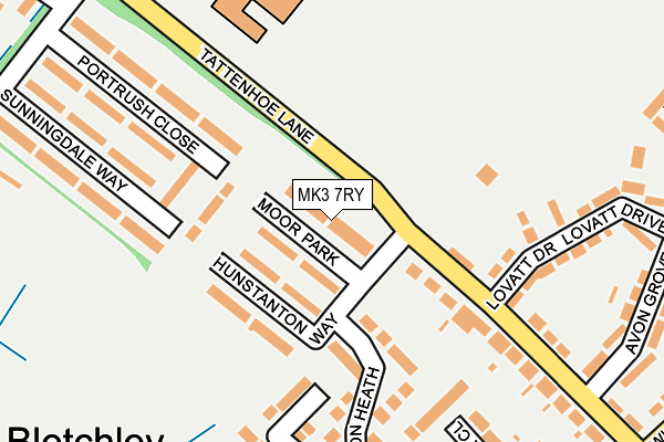 MK3 7RY map - OS OpenMap – Local (Ordnance Survey) MK3 7RY map - OS OpenMap – Local (Ordnance Survey)