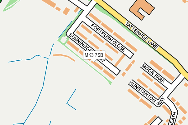 MK3 7SB map - OS OpenMap – Local (Ordnance Survey) MK3 7SB map - OS OpenMap – Local (Ordnance Survey)