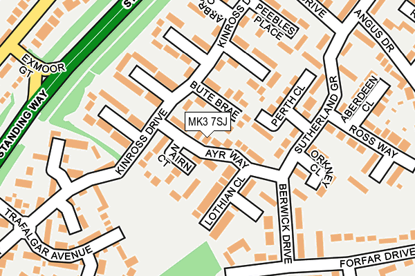 MK3 7SJ map - OS OpenMap – Local (Ordnance Survey) MK3 7SJ map - OS OpenMap – Local (Ordnance Survey)