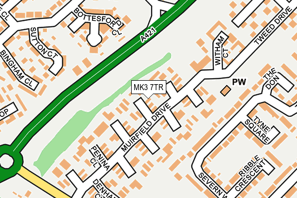 MK3 7TR map - OS OpenMap – Local (Ordnance Survey) MK3 7TR map - OS OpenMap – Local (Ordnance Survey)