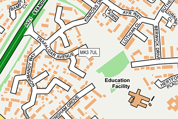 MK3 7UL map - OS OpenMap – Local (Ordnance Survey) MK3 7UL map - OS OpenMap – Local (Ordnance Survey)