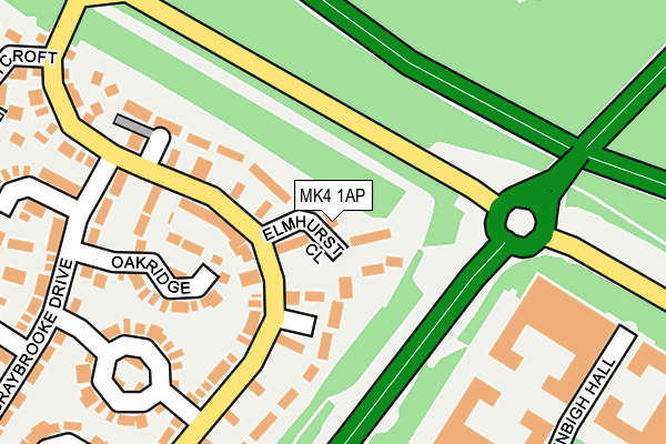 MK4 1AP map - OS OpenMap – Local (Ordnance Survey) MK4 1AP map - OS OpenMap – Local (Ordnance Survey)
