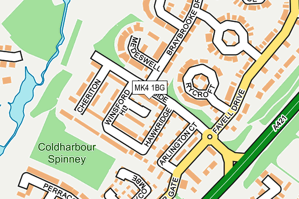 MK4 1BG map - OS OpenMap – Local (Ordnance Survey) MK4 1BG map - OS OpenMap – Local (Ordnance Survey)